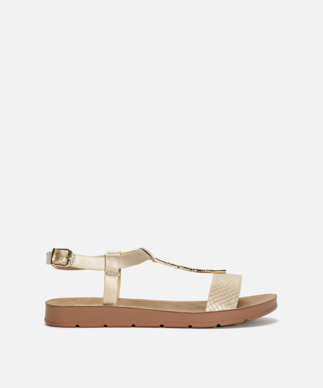 Sand&aacute;lia rasa com pe&ccedil;a met&aacute;lica image number null